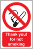 Thank You For Not Smoking Clip Art